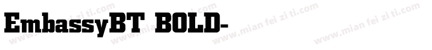 EmbassyBT BOLD字体转换